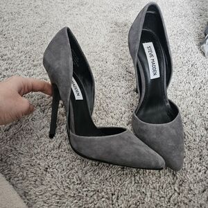 Steve Madden Charcoal Gray Stilleto Heels